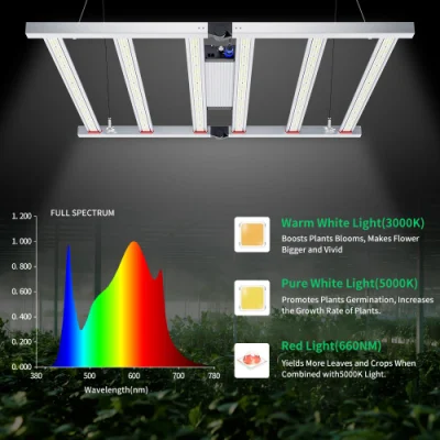 Luci progressive a LED pieghevoli ad alta potenza 680W Spettro completo Lm301b Diodi dimmerabili per piante mediche Luci progressive a LED